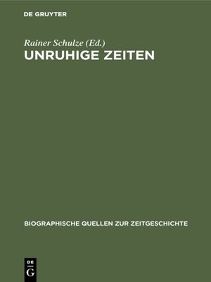 cover image of Unruhige Zeiten